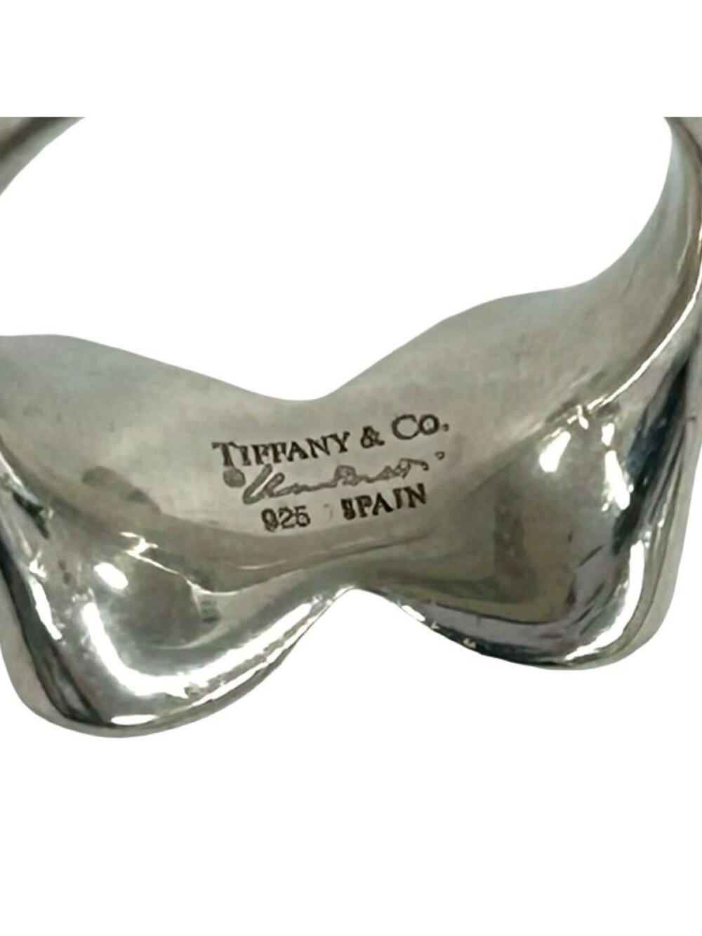 Tiffany & Co Butterfly Motif Ring 925 Sterling Silver - Picture 4 of 8